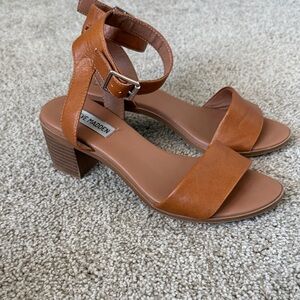 Steve Madden Women's Leather Ankle Strap Heels 6.5